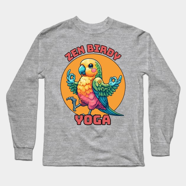 Macaw Yoga instructor Long Sleeve T-Shirt by Japanese Fever